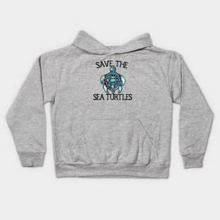 Save the sea turtles Kids Hoodie